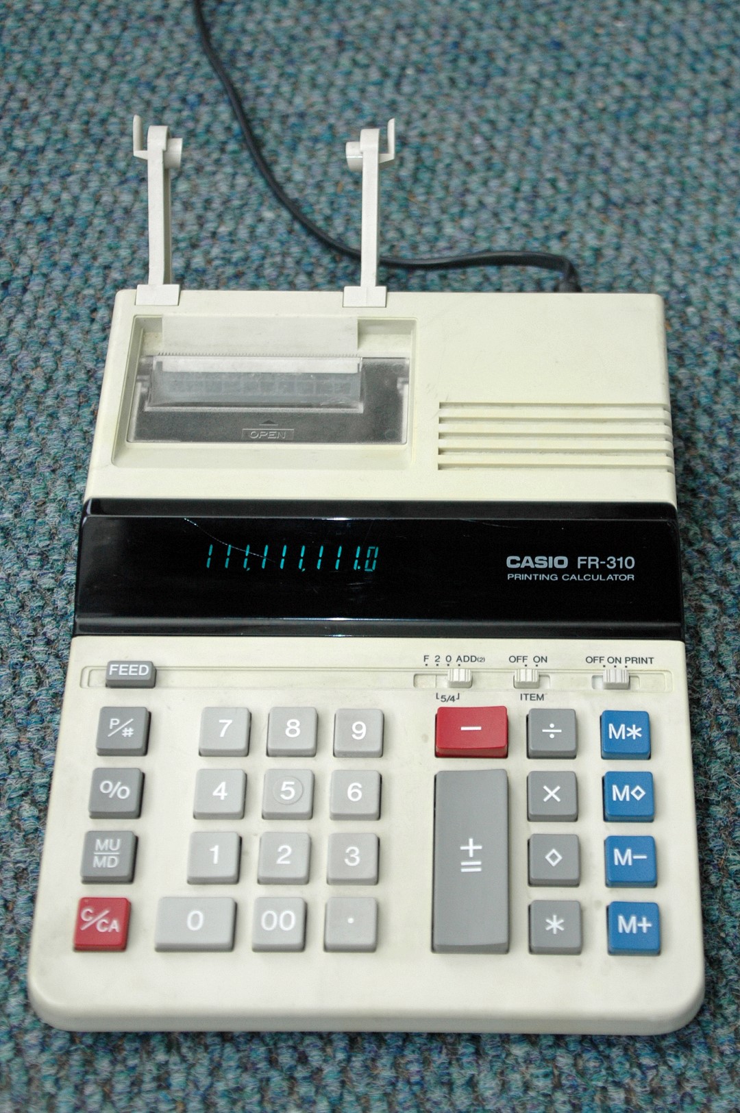 CASIO FR-310 printing calculator